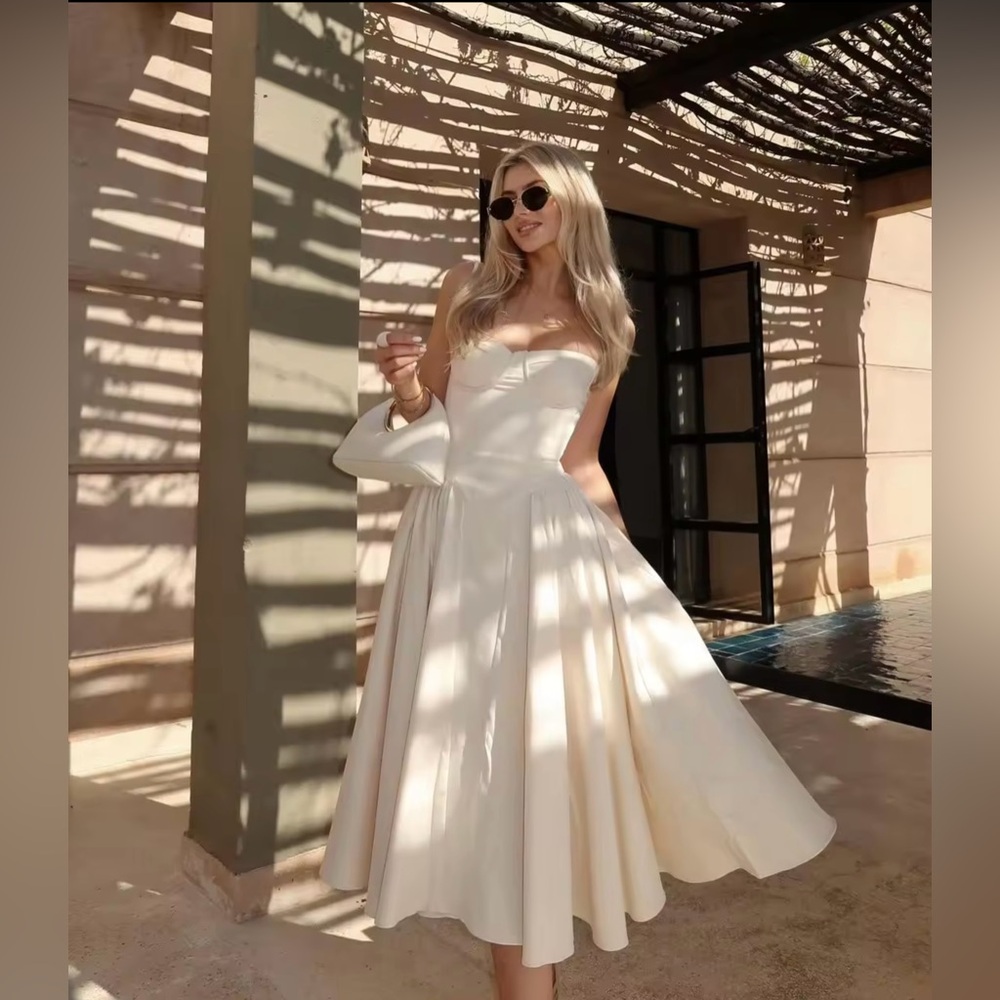 Elegant Solid Big Hem High Waist Maxi Sling Dress Women Size L